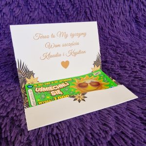 Kieszonka na zdrapki Czarne Gwiazdki