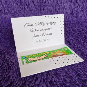 Kieszonka na zdrapki Czarne Kropki