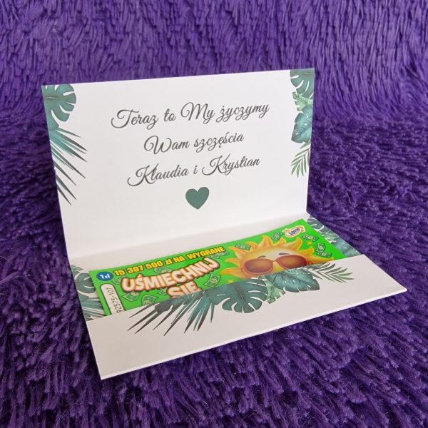 Kieszonka na zdrapki Monstera