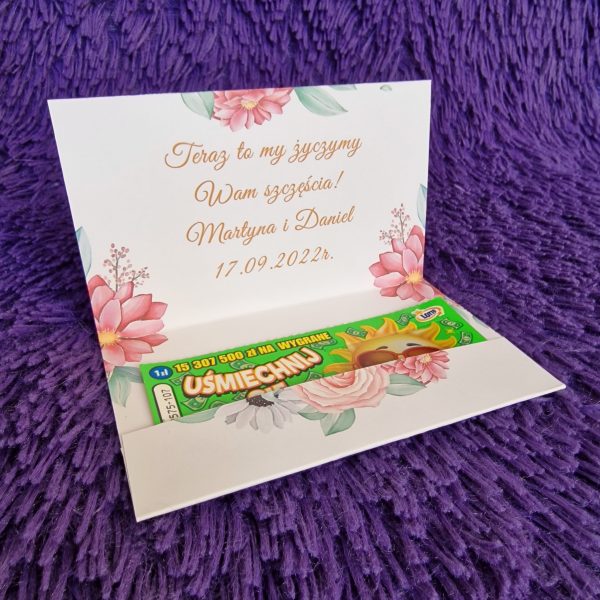 Kieszonka na zdrapkę Róża