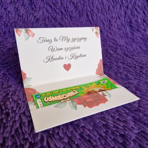 Kieszonka na zdrapkę Róża